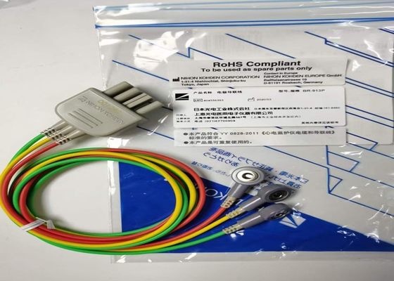 NIHON KOHDEN المعدات الطبية قطع الغيار كابل BR-913P Snap On نوع K910A