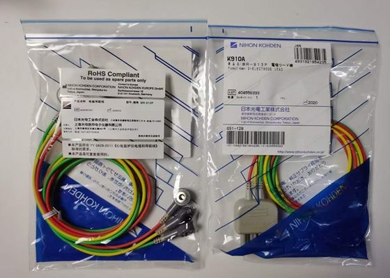 NIHON KOHDEN المعدات الطبية قطع الغيار كابل BR-913P Snap On نوع K910A
