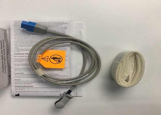 GE Ohmeda Oximetry Spo2 أذن مستشعر TS-E-D 9 دبوس قابلة لإعادة الاستخدام غير غازية