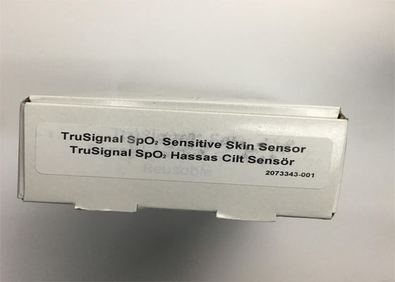 3 أجهزة في صندوق واحد TruSignal SpO2 جهاز استشعار حساس للبشرة 9 دبوس / قابلة لإعادة الاستخدام