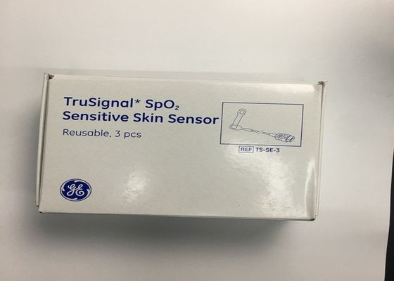 3 أجهزة في صندوق واحد TruSignal SpO2 جهاز استشعار حساس للبشرة 9 دبوس / قابلة لإعادة الاستخدام