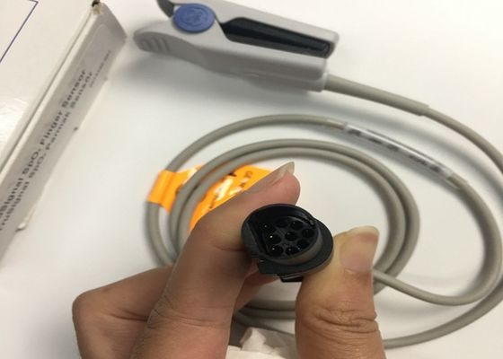 1M المواد الاستهلاكية للأجهزة الطبية ، GE Trusignal Spo2 Finger Sensor Ref TS-F1-H رأس مستدير