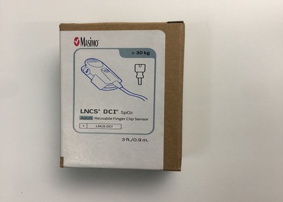 LNCS DCI SpO2 ماسيمو مستشعر مشبك الأصابع القابل لإعادة الاستخدام 9 دبوس Ref 1863 للبالغين