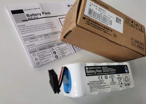 بطارية قابلة لإعادة الشحن 2800mAh Ni Mh بطارية 12v Nkb 301v Nihon Kohden