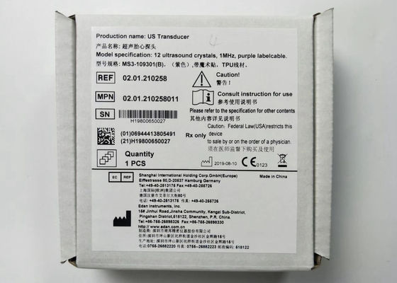 المحول الأمريكي المسبار فوق الصوتي للجنين 4 إبرة مقاوم للماء IPX8 MS3-109301