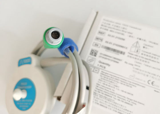 MS3-31527 Toco Transducer Probe 6 إبرة فتحة واحدة الشريط الأزرق الفيلكرو 2.5m الطول