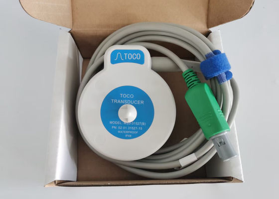 MS3-31527 Toco Transducer Probe 6 إبرة فتحة واحدة الشريط الأزرق الفيلكرو 2.5m الطول