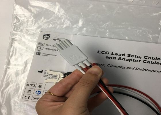 أممي ICU ECG رصاص مجموعة الكابلات M1671A مواد TPU لمراقبة ECG