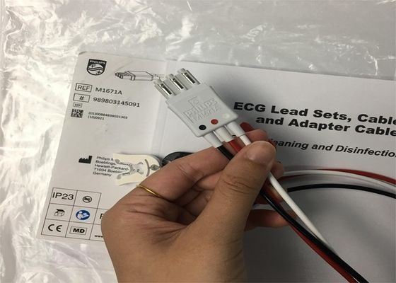 أممي ICU ECG رصاص مجموعة الكابلات M1671A مواد TPU لمراقبة ECG