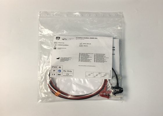 أممي ICU ECG رصاص مجموعة الكابلات M1671A مواد TPU لمراقبة ECG
