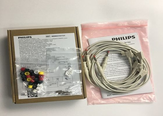 أجزاء بديلة لـ PHLIP ECG ، AMMI IEC 12 رصاصة رصاصة ECG الأطراف 1.4M 989803151731