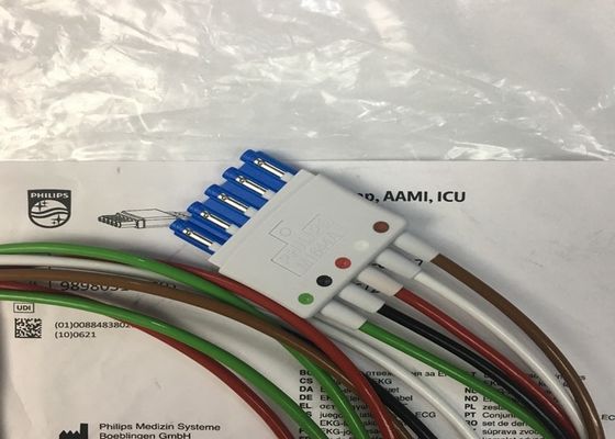 فيليب M1644A Intellivue كابل ECG 5 الرصاص قابل لإعادة الاستخدام 989803144991