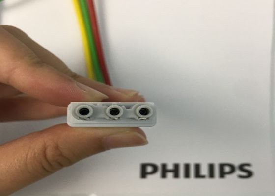 M1674A مجموعة الرصاص ECG كابل 3 الرصاص IEC ICU 1M للمعدات الطبية