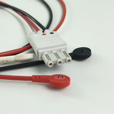 REF M1673A PHILIP مراقبة المرضى CBL 3 LEDset Snap AAMI ICU PN 989803145111