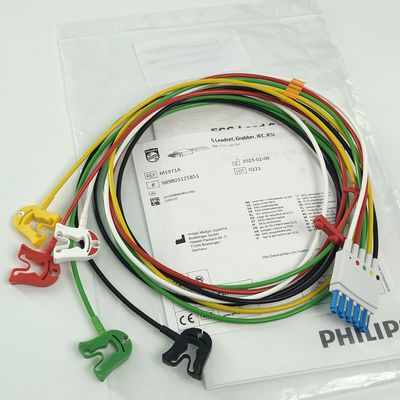 PHILIP مراقبة المريض الأجهزة الطبية المستهلكات CBL 5 Leadset Grabber IEC ICU REF M1971A 989803125851
