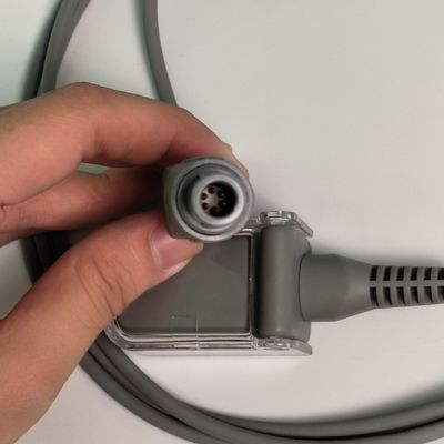 SHEC1 كابل تمديد مسبار الأكسجين في الدم 2M DB9 محول إلى LEMO وصلة 6 دبوس فتحة مزدوجة L2.0m