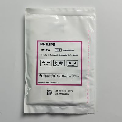 PHILIP الأصلي M1133A جهاز استشعار SpO2 لمرضى حديثي الولادة / الرضع / البالغين REF: 989803128551