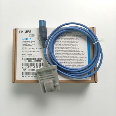 PHILIP الأصلي M1191B مستشعر SpO2 للبالغين قابل لإعادة الاستخدام (2m) REF:989803144371