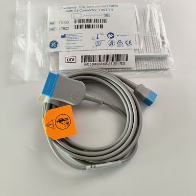 GE Original Datex-Ohmeda TruSignal SpO2 كابل الترابط 3m REF: TS-G3