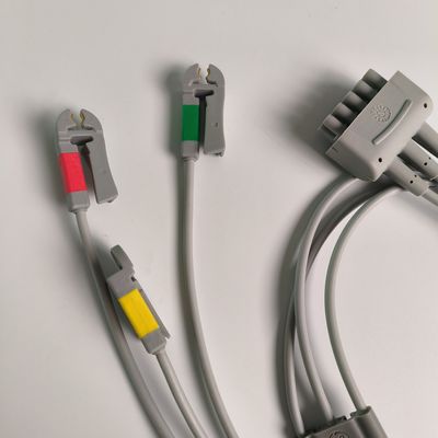 كيرفيوجن جيه أصل متعدد الروابط ECG سلك الرصاص 3-الرصاص Grabber IEC 74cm / 29in. REF: 412682-003