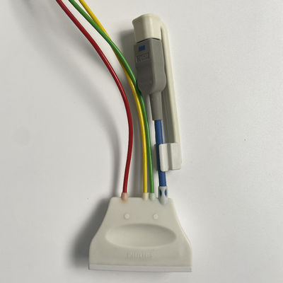 ثلاثة أدلة العصا القياسية الأوروبية مع وصلة الأكسجين في الدم ECG 3 رصاصة Grabber REF:989803171911