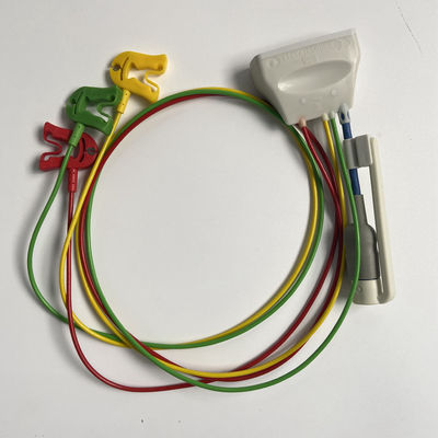 ثلاثة أدلة العصا القياسية الأوروبية مع وصلة الأكسجين في الدم ECG 3 رصاصة Grabber REF:989803171911