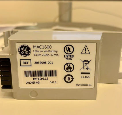 بطارية آلة ECG GE MAC1600 14.8V 2.3Ah 37Wh REF 2032095-001