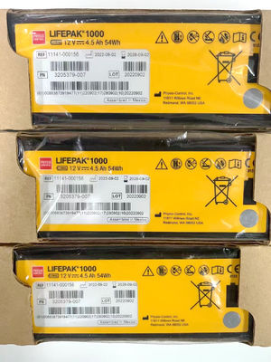REF:1141-000156 بطاريات المعدات الطبية Medtronic LIFEPAK 1000 بطارية جهاز التهاب القلب 12V 4.5Ah 54Wh
