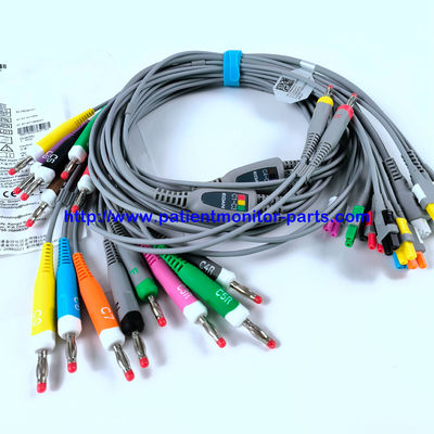 كابل EDAN ECG 18-Lead 4MM الموز IEC قابلة لإعادة الاستخدام REF EL16DIB181 IPN 01.57.471394