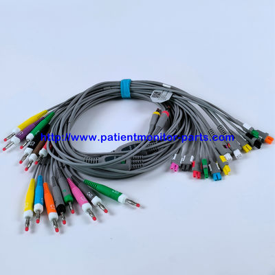 كابل EDAN ECG 18-Lead 4MM الموز IEC قابلة لإعادة الاستخدام REF EL16DIB181 IPN 01.57.471394