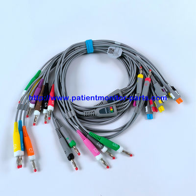كابل EDAN ECG 18-Lead 4MM الموز IEC قابلة لإعادة الاستخدام REF EL16DIB181 IPN 01.57.471394