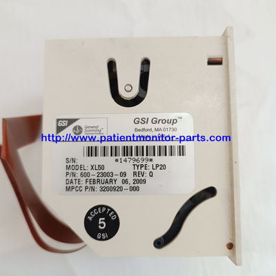 طابعة مكافحة الارتجاج من طراز Medtronic LIFEPAK 20 ، نوع التسجيل: LP20 نموذج: XL50 PN: 600-23003-09