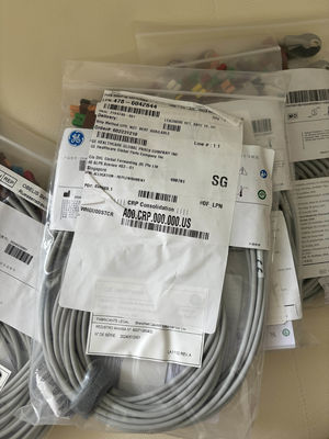 GE 2104749-001 -Conjunto 10 الرصاص ECG الأسلاك الرصاصية والكابل الجذعي،AHA