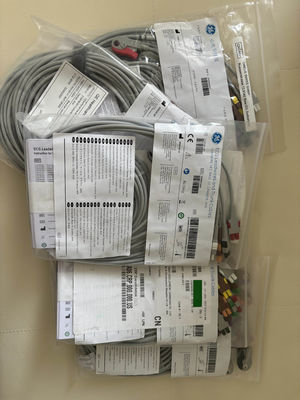 GE 2104749-001 -Conjunto 10 الرصاص ECG الأسلاك الرصاصية والكابل الجذعي،AHA