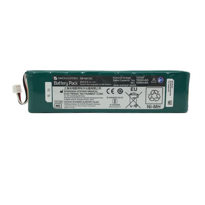 NIHON KOHDEN SB-901DC بطارية Ni-MH قابلة لإعادة الشحن مغلقة الجهد الاسمي :12Vdc السعة المسموح بها نوع:1950mAh الحد الأدنى:1690mAh