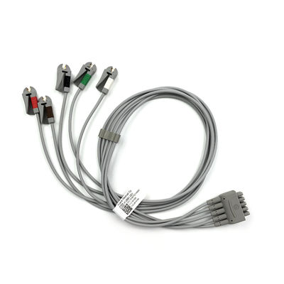 GE Ref:412681-001 مجموعة الأسلاك الرئيسيّة متعدّدة الارتباطات لـ ECG Leadwire ،5 - Lead ،Grabber ،AHA 74 CM /29 IN
