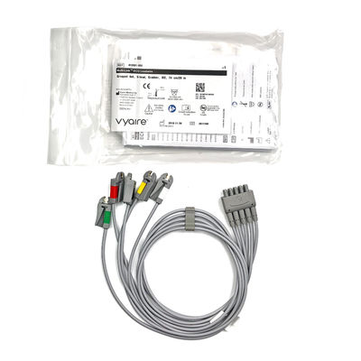 GE Ref:412681-003 مجموعة الحبال الرئيسيّة لـ ECG متعدّدة الروابط ،5 - Lead,Grabber ،IEC 74 CM /29 IN