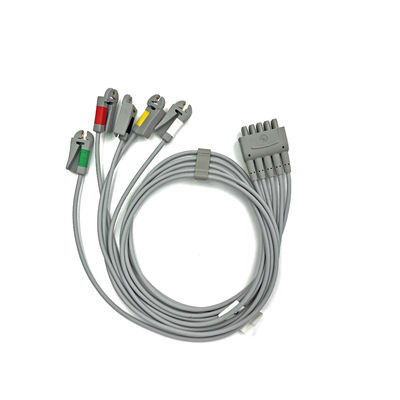 GE Ref:412681-003 مجموعة الحبال الرئيسيّة لـ ECG متعدّدة الروابط ،5 - Lead,Grabber ،IEC 74 CM /29 IN