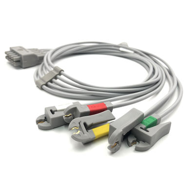 GE Ref:412681-003 مجموعة الحبال الرئيسيّة لـ ECG متعدّدة الروابط ،5 - Lead,Grabber ،IEC 74 CM /29 IN