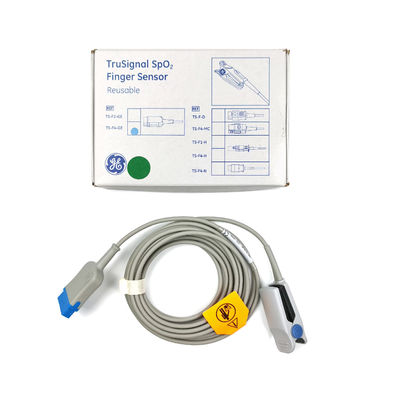 مستشعر أصابع GE TS-F4-GE TruSignal SpO2 قابل لإعادة الاستخدام