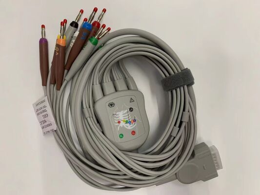 أجزاء بديلة أصلية لـ ECG طريقة توصيل خاصة للخط الكهربائي للكارديوغراف منطقة التطبيق مكونات دائمة للمعدات الطبية