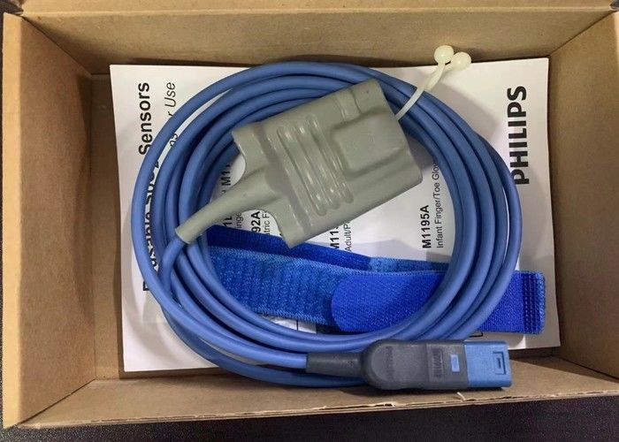 PHILIP M1191BL جهاز استشعار Spo2 للبالغين قابل لإعادة الاستخدام 3m D Head 8 Pins Ref 989803144381