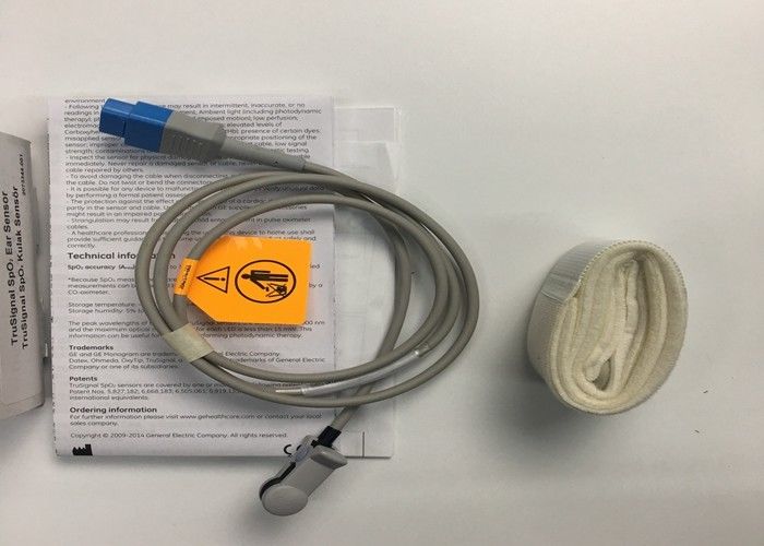 GE Ohmeda Oximetry Spo2 أذن مستشعر TS-E-D 9 دبوس قابلة لإعادة الاستخدام غير غازية