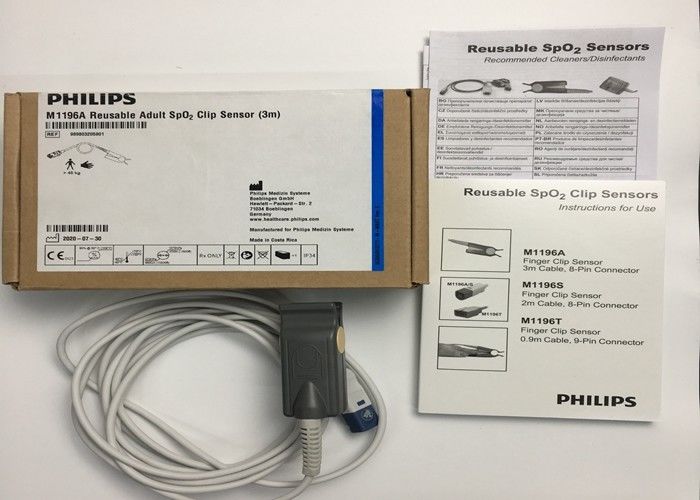 فليب M1196A أجزاء احتياطية لـ ECG ، جهاز استشعار مقاطع الأصابع 3M مع رابط 8 PIN