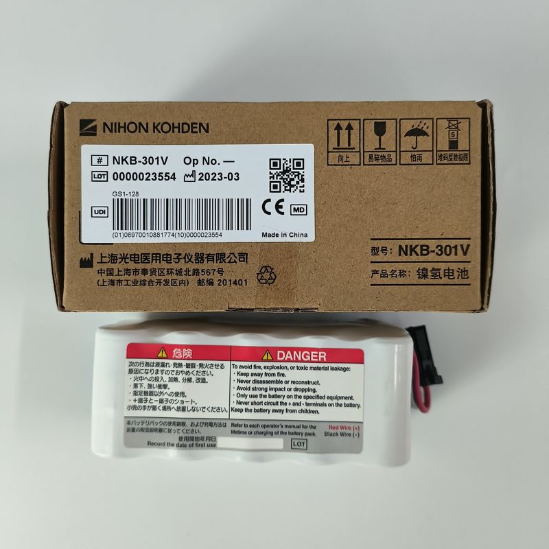 بطارية NIHON KOHDEN NKB-301V الجهد الاسمي 12V 2800mAh Ni-MH