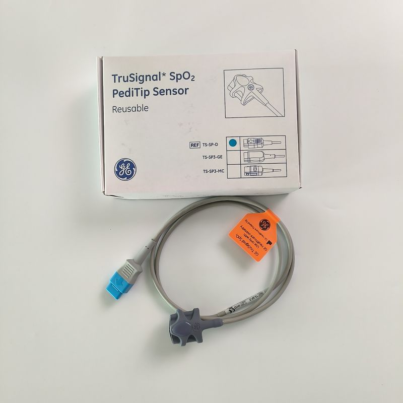ج.إي أصلي Datex-Ohmeda TruSignal SpO2 PediTip مستشعر قابل لإعادة الاستخدام REF: TS-SP-D